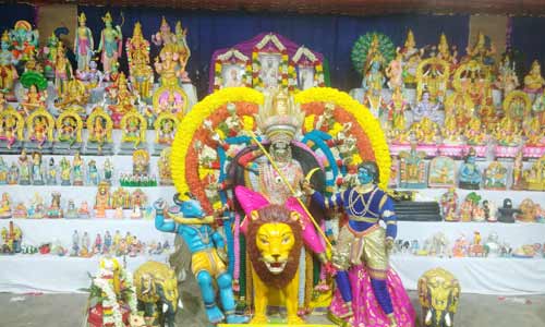 Navratri Festival at Sarada Ashram; Goddess in Mahishasura Marthini ...