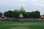 மைய மண்டபத்தை புதுப்பிக்க மீண்டும் நிரம்பும் தெப்பக்குளம்!