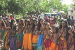 கோயில் விழாவில் அம்மனாக வழிபட 7 சிறுமிகள் தேர்வு