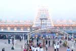 மழையால் திருப்பதியில் பக்தர்கள் அவதி!