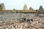 காஞ்சிபுரம் ஏகாம்பரேஸ்வரர் கோவில் மதிற்சுவர் சீரமைப்பு!