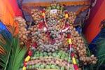 இளநீர், தேங்காய்களால் உருவான விநாயகர் சிலை!
