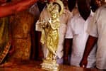 அமராவதி ஆற்றில் கிருஷ்ணர் சிலை கண்டெடுப்பு!