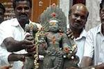 மண்ணில் புதைந்திருந்த பைரவர் சிலை கண்டுபிடிப்பு!