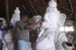 விநாயகர் சிலைகள் செய்யும் பணி தீவிரம்!