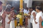 காமாட்சியம்மன் கோவிலில் புதிய கொடிமரம் பிரதிஷ்டை விழா!
