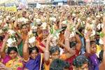 சிவாலயத்தில் 1,008 பெண்கள் பால்குட ஊர்வலம்!