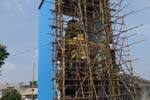 திருக்கோவிலூர் கோவிலில் தேர் ‘ஷெட்’ அமைக்கும் பணி!