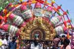 100 கிலோ எடையில் ரதக்காவடி: பக்தர்கள் நேர்த்திக்கடன்!