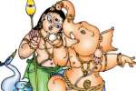 இளநீர் குடிக்கும் பிள்ளையார்!