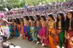 வெள்ளலுாரில் ஏழை காத்தம்மனாக ஏழு சிறுமிகள் தேர்வு!