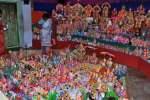 நவராத்திரிக்கு கொலு பொம்மைகள் கண்காட்சி மற்றும் விற்பனை தீவிரம்