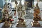 மாரியம்மன் கோவிலில் சுப்ரமணியர் சிலை கரிக்கோலம்!