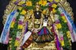 சிறுவந்தாடு பெருமாள் கோவிலில் தங்க கவச அலங்காரம்