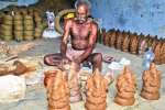 களிமண் விநாயகர் சிலை ரெடி