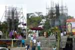 108 அடி உயர முருகன் சிலைக்கு பாதம் அமைக்க சிறப்பு பூஜை