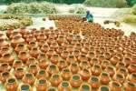 பொங்கலை முன்னிட்டு பானை தயாரிப்பு பணிகள் மும்முரம்