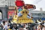 காமாட்சி அம்மன் கோவிலில் புதிய தங்க பல்லக்கு ஊர்வலம்