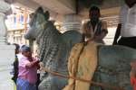 ஓசூர் சந்திரசூடேஸ்வரர் கோவிலில் 16 ஆண்டுக்கு பின் நந்தி சிலை அமைப்பு