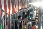 திருத்தணி முருகன் கோவிலில் 4 மணி நேரம் காத்திருந்து தரிசனம்