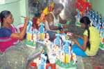 கிருஷ்ண ஜெயந்தி விழா: காஞ்சியில் சிலை தயாரிப்பு