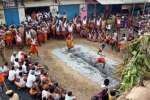 ஆடித்திருவிழாவை முன்னிட்டு தீ மிதி விழா கோலாகலம்