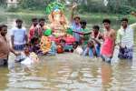 கல்வடங்கம் காவிரி ஆற்றில் 2,600 சிலைகள் கரைப்பு