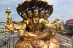 9 டன் பஞ்சமுக சிவன் சிலை ராமேஸ்வரத்திற்கு பயணம்