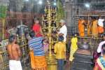தீப திருவிழாவை முன்னிட்டு அருணாசலேசுவரர் கோவிலில் உழவாரப்பணி