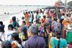 மார்கழி அமாவாசை ராமேஸ்வரத்தில் நீராடிய பக்தர்கள்