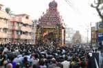 படியளந்தார் பரமசிவம்: அஷ்டமி சப்பரத்தில் மதுரை மீனாட்சி, சொக்கநாதர் உலா