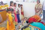 உடுமலை அருகே சிறுமிகளை சப்தகன்னிகளாக பாவித்து வழிபாடு