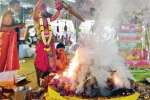 சிவளாபுரி கோவிலில் நவசண்டி யாக பூஜை