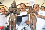 சென்னை வந்த சிலைகளுக்கு மேள தாளங்களுடன் வரவேற்பு