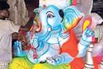 விநாயகர் சிலை தயாரிப்பு மும்முரம்