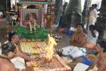 பழநி திருஆவினன்குடி கோயிலில் வருடாபிஷேக யாக பூஜை
