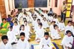 மழை வேண்டி பள்ளி மாணவர்கள் வருண ஜெபம்