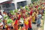 சங்ககிரி, மாரியம்மன் கோவிலில் தீர்த்தக்குடம் எடுத்து பெண்கள் ஊர்வலம்