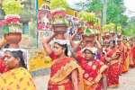 சிவகங்கை தெப்பக்குளம் அருகே ஆதிபராசக்தி மன்றம் சார்பில் முளைப்பாரி, கஞ்சி கலாயம்