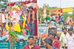 திண்டுக்கல் மாவட்டத்தில் நடந்த விநாயகர் சிலை ஊர்வலம்