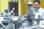 பேரையூர் அருகே சாப்டூரில் சிலைகள் கண்டெடுப்பு