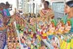 திண்டுக்கல்லில் புதுவரவு கொலு பொம்மைகள்