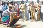 பழநி கோயிலில் தீத்தடுப்பு பயிற்சி