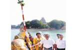 மதுரை மீனாட்சி அம்மன் கோயில் தெப்பத்திருவிழாவை