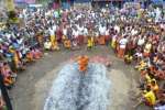 இடைப்பாடி கோவில் திருவிழா: தீ மிதித்த பக்தர்கள்