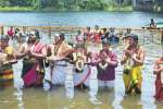மழை வேண்டி பவானி ஆற்றில் வருண யாகம்