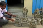 கும்மிடிப்பூண்டியில் மீட்கப்பட்ட 18 சிலைகள்