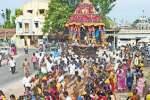 ஆடிப்பூர தேர் திருவிழா: வடக்கயிறு அறுந்ததால் பக்தர்கள் அதிர்ச்சி