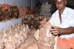 உடுமலை விநாயகர் சதுர்த்தி சிலை தயாரிக்கும் பணி தீவிரம்