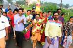 வல்லபை ஐயப்பன் கோயிலுக்கு பக்தர்கள் நெய்க்குட ஊர்வலம்